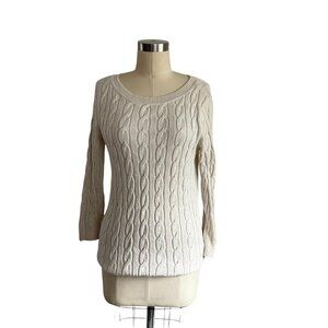 LOFT Cable Knit Sweater Top - S